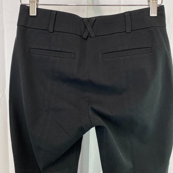 ANTHROPOLOGIE  Size 0 The Essential Slim Pants Flat Front Zip Fly Black - Picture 5 of 10